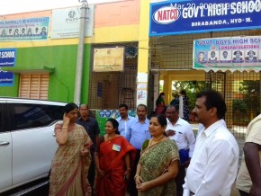 Education Minister at Natco Government High School